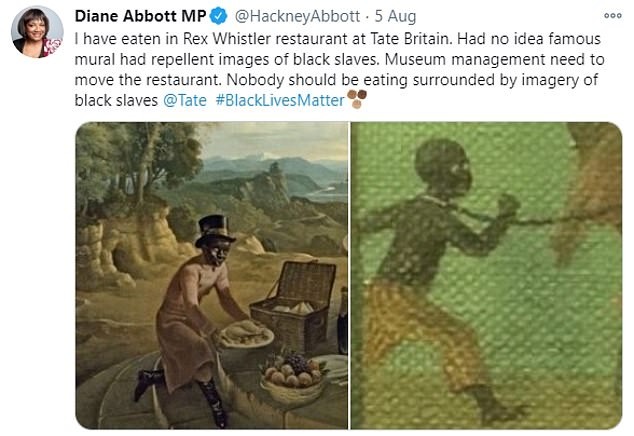 Tate Britain pode fechar restaurante por mural que exibe crianças negras escravizadas